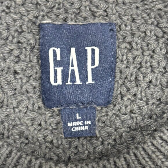 Gap Women's Pullov er Crew Neck Waffle Knit Sweater Size L-  Preowned - 2103 - Picture 2 of 3